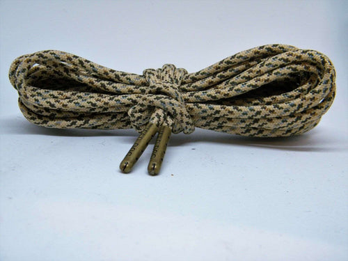 Desert Camo Boot Laces *Guaranteed for Life* 550 Paracord Steel Tip Shoelaces - Mad Dog Laces