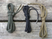 Black Boot Laces *Guaranteed for Life* 550 Paracord Steel Tip Shoelaces - Mad Dog Laces