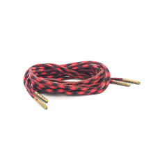 Black and Red Boot Laces 3mm Paracord Steel Tip Shoelaces