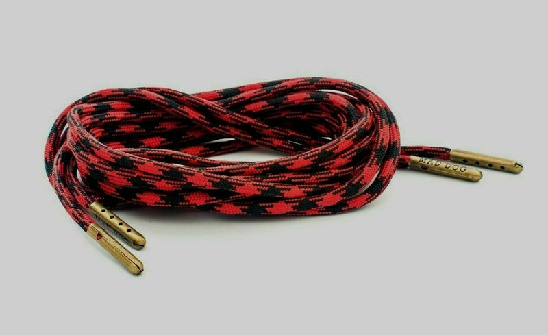 Paracord Steel Tip Shoelaces | Black Boot Laces | Mad Dog Laces 78 / Antique Bronze